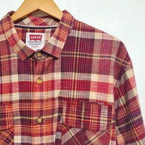Levi's Strongest Yarn Plaid Longsleeve Button Front Shirt Cotton XXL